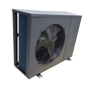 Luft-Wasser-Wärmepumpe TERMA: effiziente Heizlösung mit Ventilator 🌬️ für Umgebungswärme❄️ und Brauchwassererwärmung.