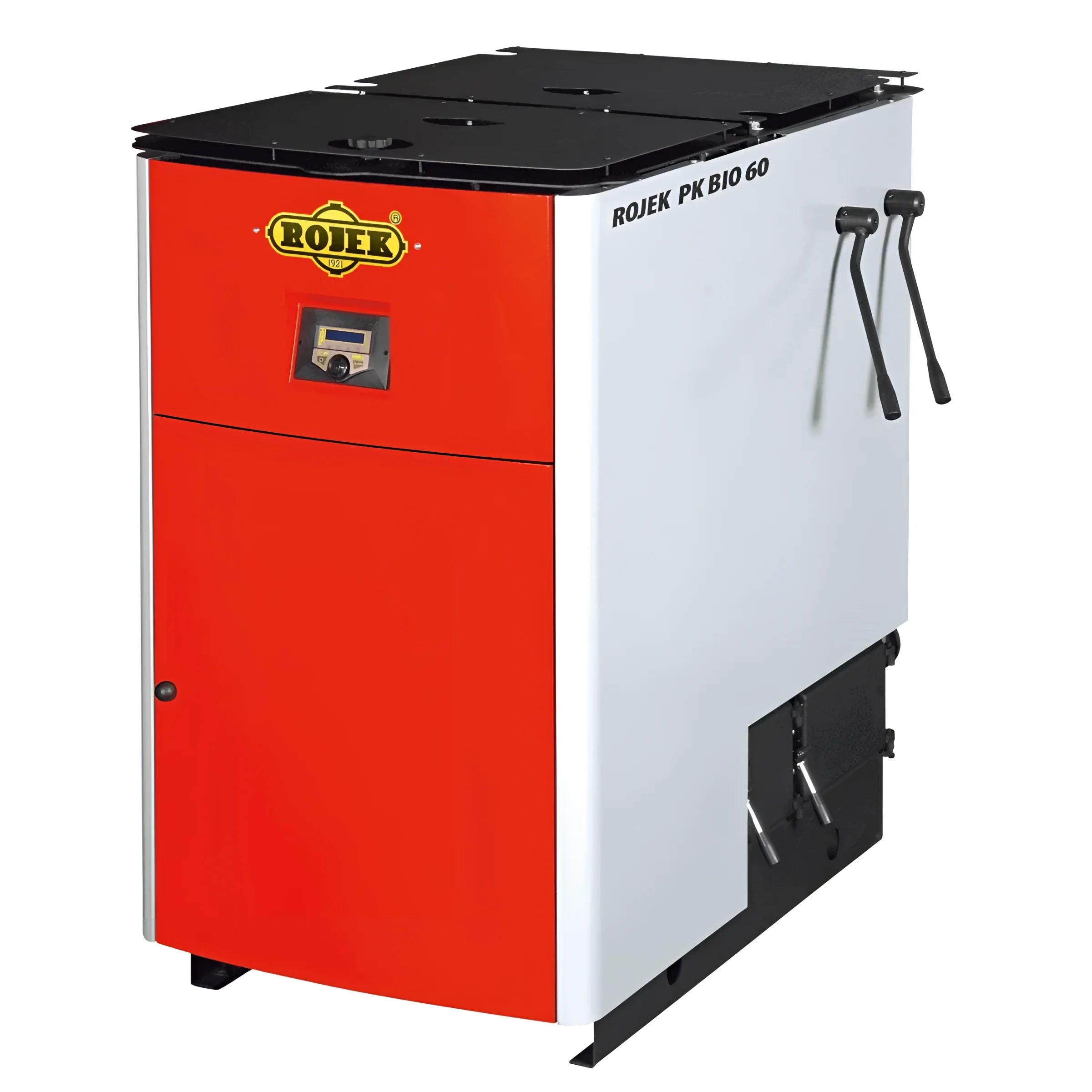 ROJEK PK BIO Holzvergaser 🔥 für effiziente Heizungen mit Brennholz und feste Brennstoffe, modernes Design.