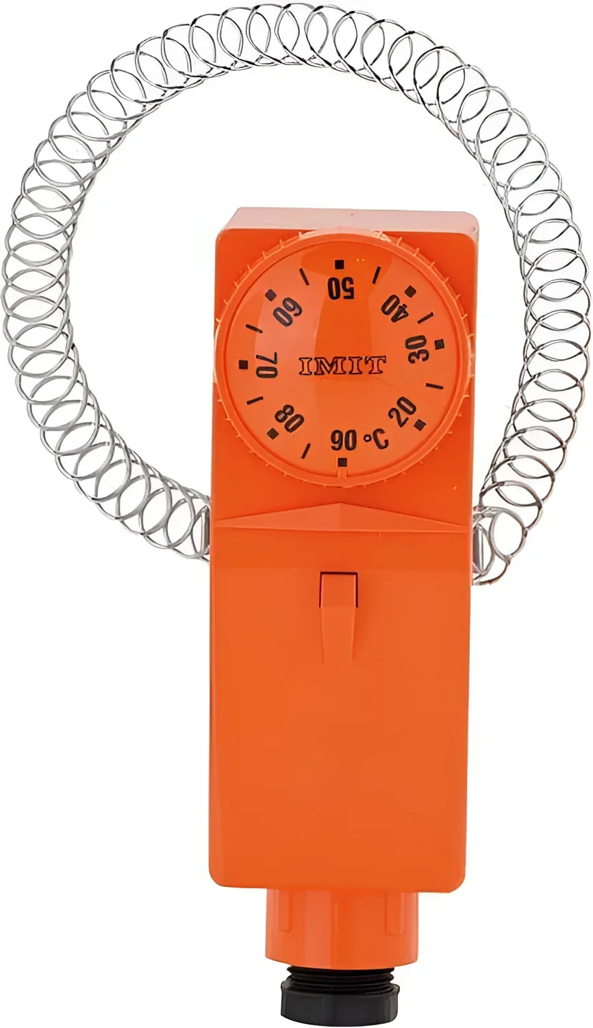 Imit Anlegethermostat TCE fĂŒr Temperaturbegrenzung an Rohrleitungen.