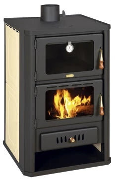 Water-bearing wood-burning stove with baking compartment Prity FGW15 - 19.8 kW