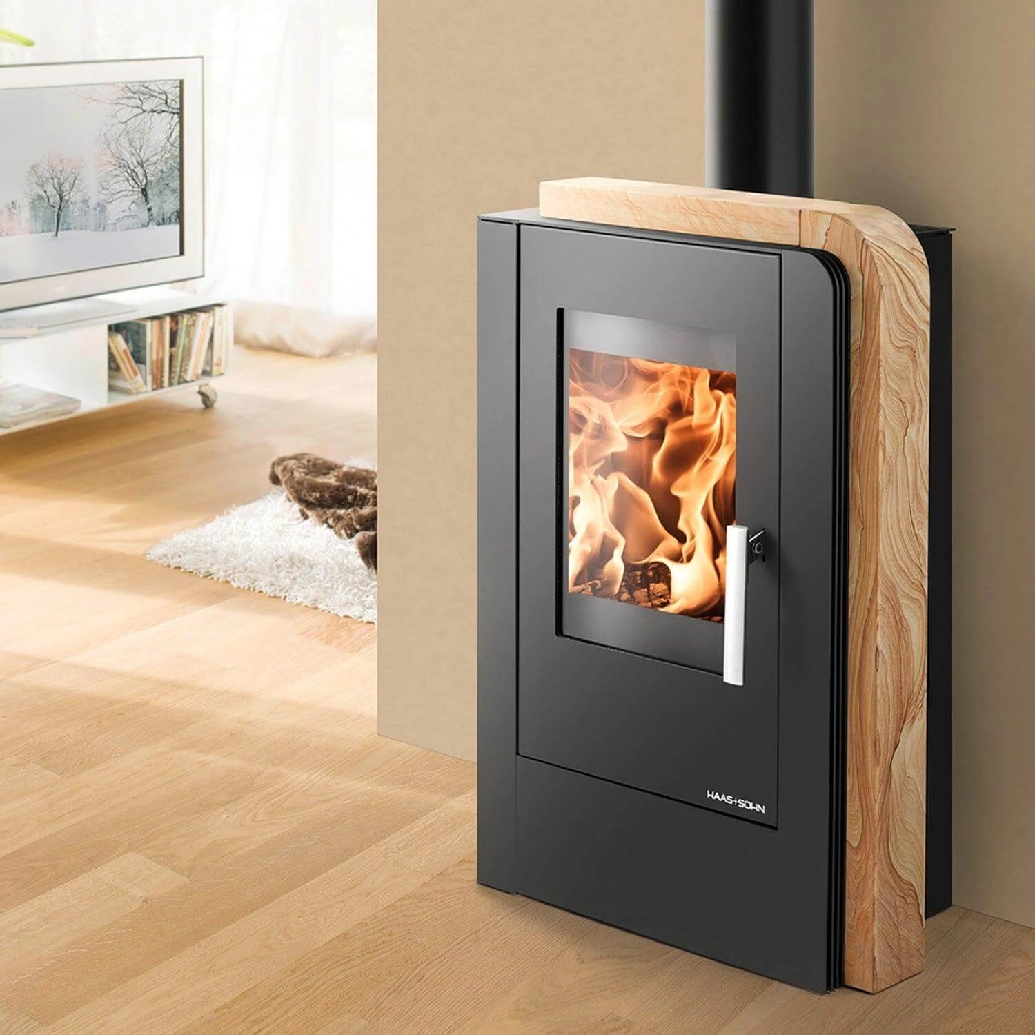 Modern 🔥 Kamin mit 6-7 kW, elegant für Ihr Zuhause. Individuelles Angebot anfordern! 🏠✨