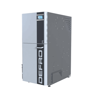 Defro Epsilon F 15 kW Pelletkessel mit autom. WT-Reinigung und Ascheaustragung.