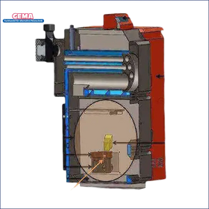 Diagramm des Pelletheizsystems Thermoflux Pelling 35/150 mit Pufferspeicher ohne WT