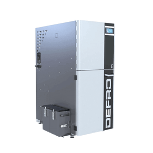Defro Epsilon F 15 kW Pelletkessel mit autom. WT-Reinigung und Ascheaustragung.
