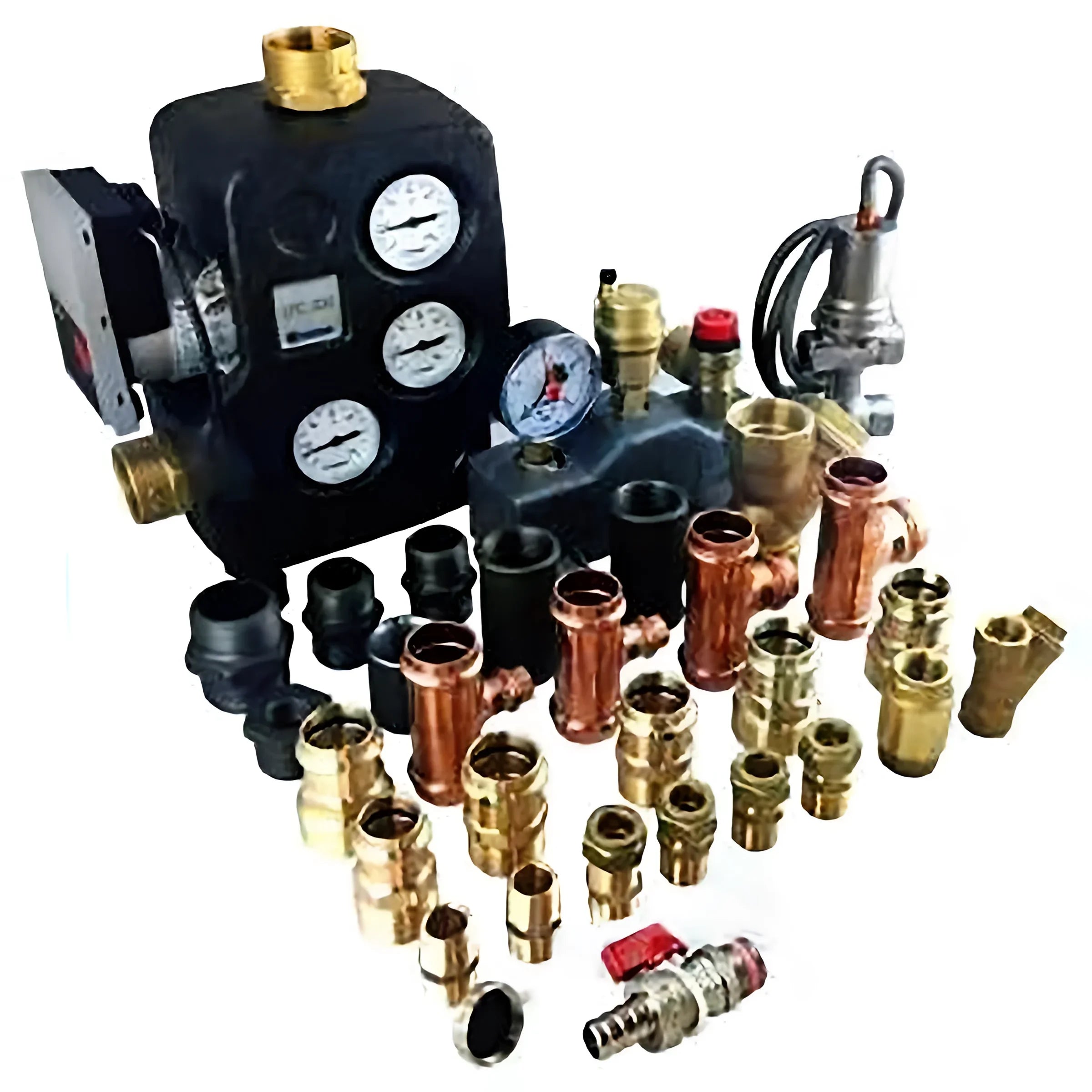 Assorted Rohrverbindungen und Komponenten für Thermoflux Pelling 25/75 plus Hygienespeicher mit hygienisch-frischwasser-kombispeicher