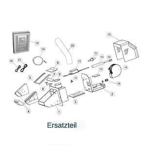 Explodierte Diagramm der Maschinen parts für HTH Glühzünder, kompatibel mit ecofire e+scotte