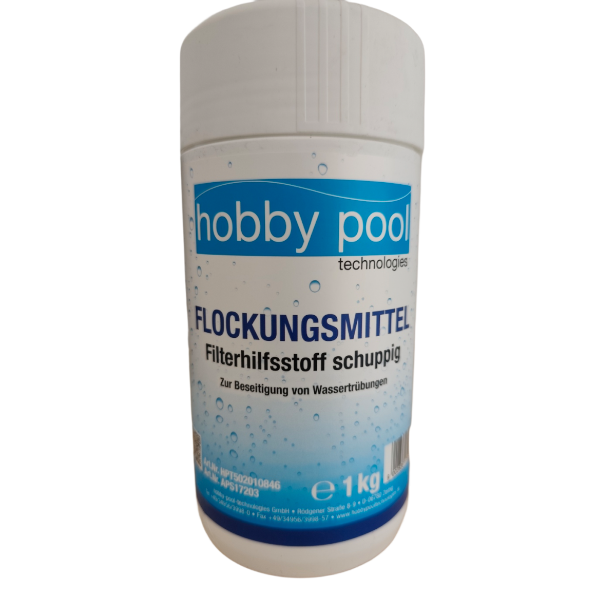 Flockungsmittel 1 kg für Pool 💧 zur effizienten Beseitigung von Wassertrübungen. Ideal für klares Wasser! 🏊‍♂️