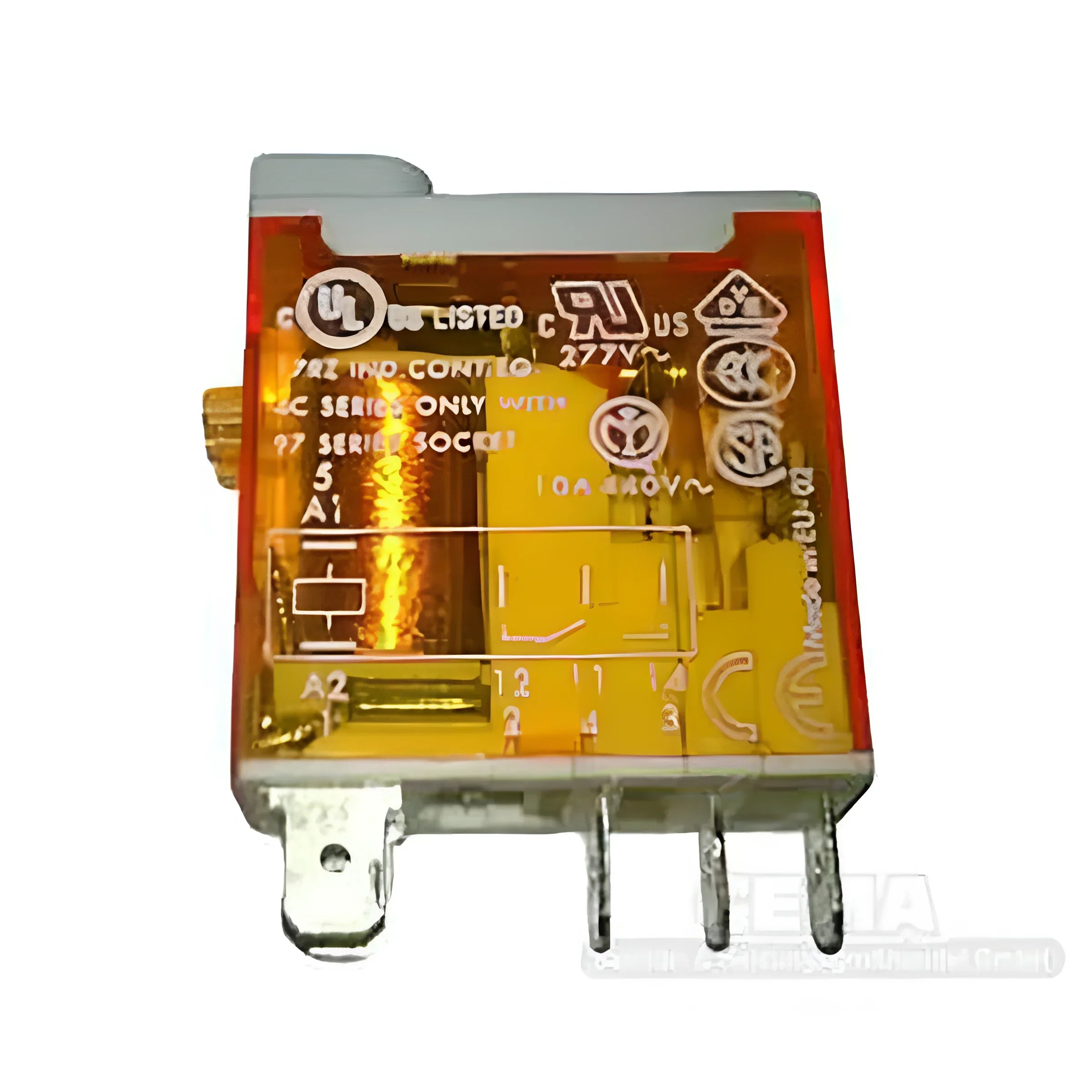 Orange und graues Schaltrelais für Thermoflux Pelling Eco, hochwertige Pelling Eco Komponente