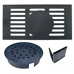 Schwarzes Metallschirm für Thermoflux Pelling 25/230 mit Pufferspeicher mit 1 WT