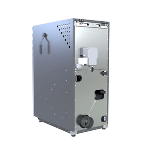 Defro Epsilon F 15 kW Pelletkessel mit autom. WT-Reinigung und Ascheaustragung.