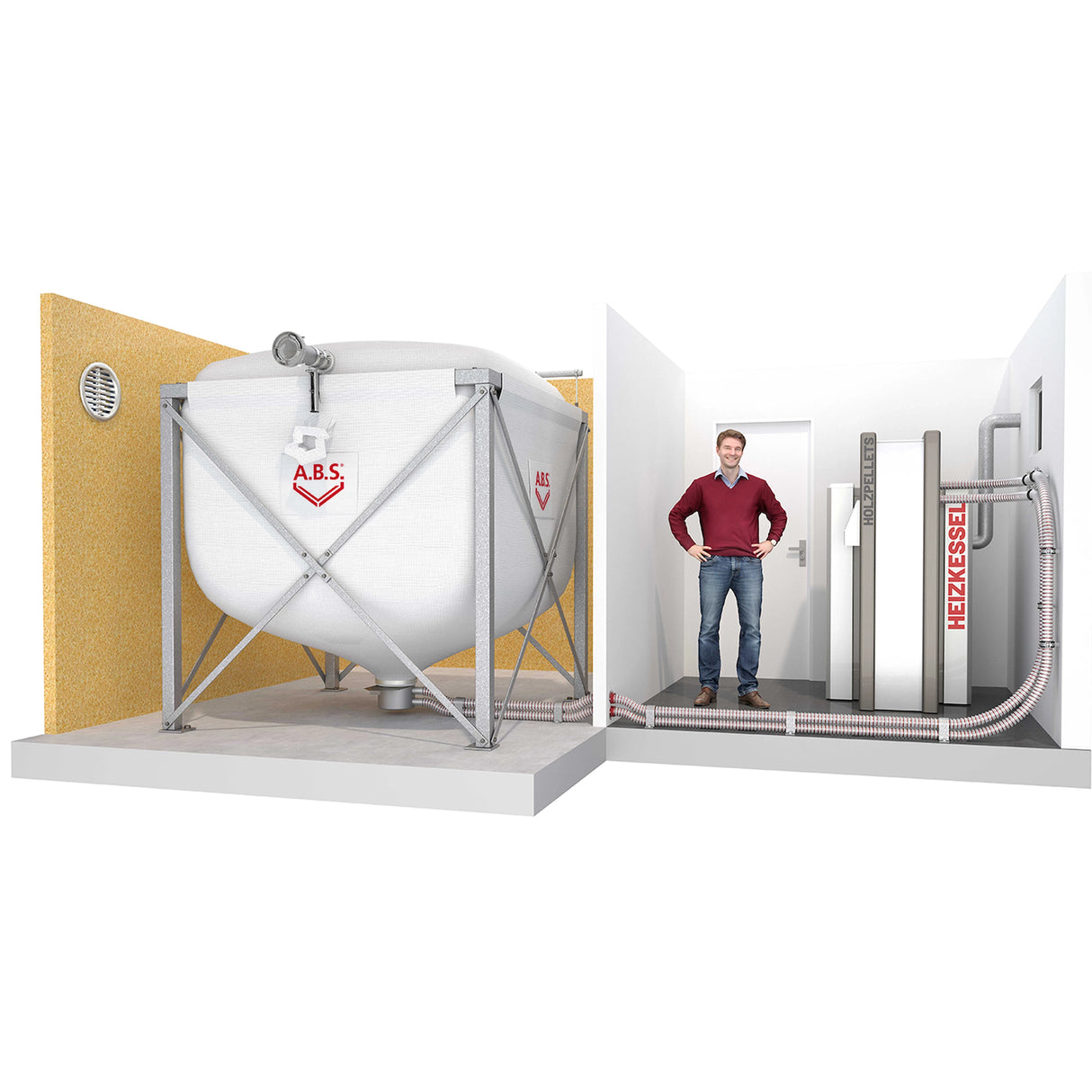 A.B.S. Flexilo Standard granulių silosas