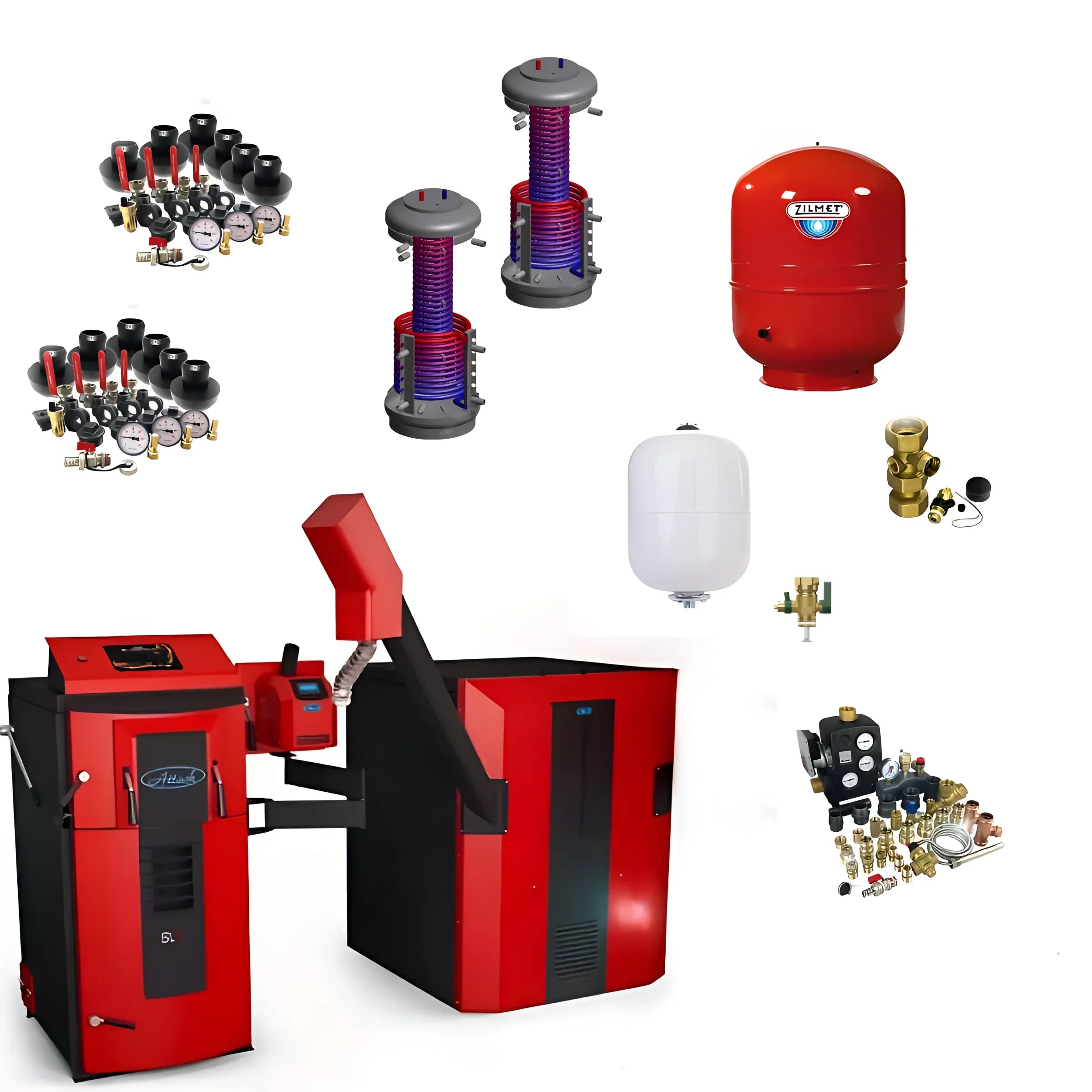 Heating system components for Komplettpaket mit Attack SLX 20 kW, logo PWM Solarregler