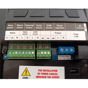 TECH i-1 CWU контролер на отоплителния кръг, компенсиран от времето – смесителен вентил + помпа за гореща вода