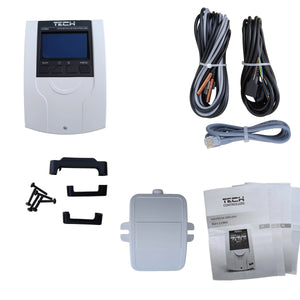 TECH i-1 CWU контролер на отоплителния кръг, компенсиран от времето – смесителен вентил + помпа за гореща вода