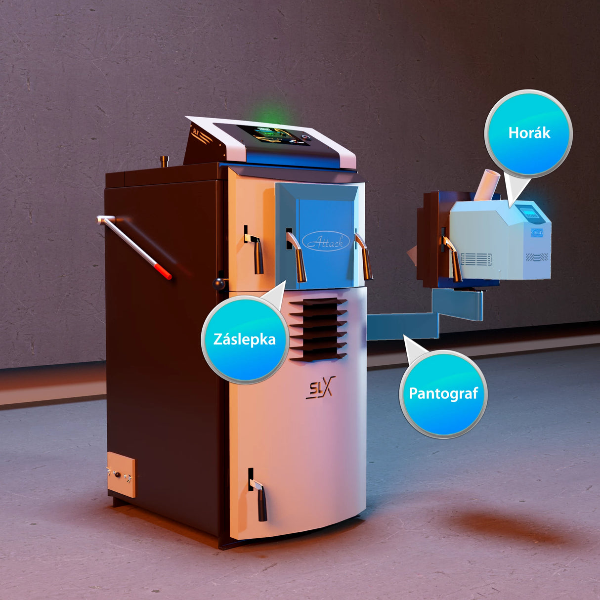 Attack SLX Combi 25 kW kombinirani kotao na drva i pelete – učinkovitost