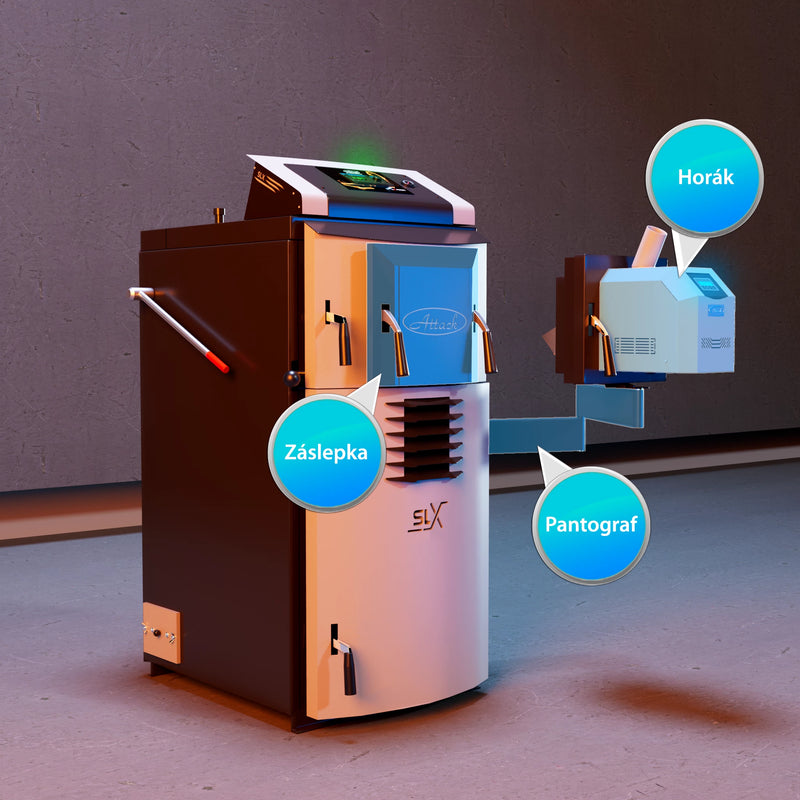 Attack SLX Combi 30 kW - wood and pellet boiler - heat efficiently