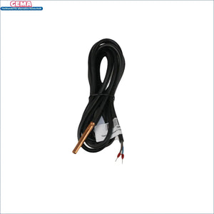 Schwarzes Kabel mit Kupfersensor für Attack Kesselfühler KTY im Profi-Kessel