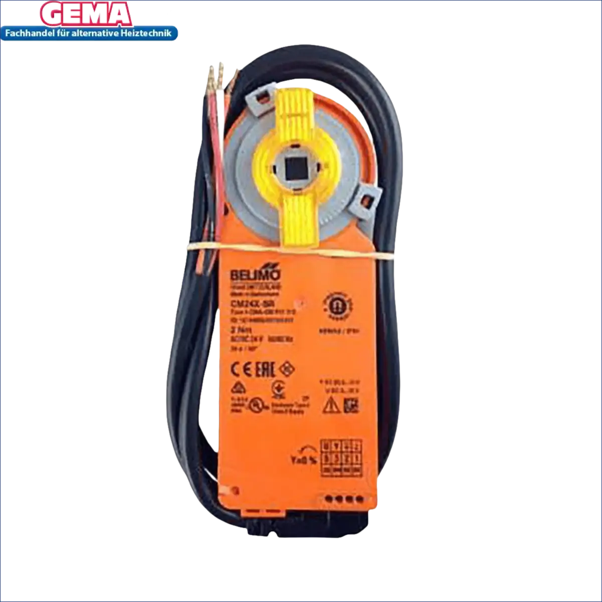 Orange Beleimo Klappenantrieb mit Kabeln für Attack Klappenantrieb / Stellmotor