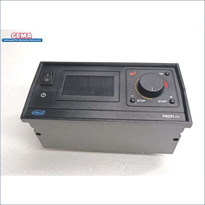 Attack Steuerelektronik RK-200 🖥️, PROFI PID Controller, Controls for precision tasks, Start/Stop functions.