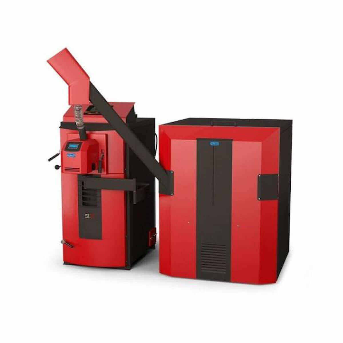 Rotes und schwarzes Pelletkesselsystem für den Attack SLX Kombikessel 20 kW