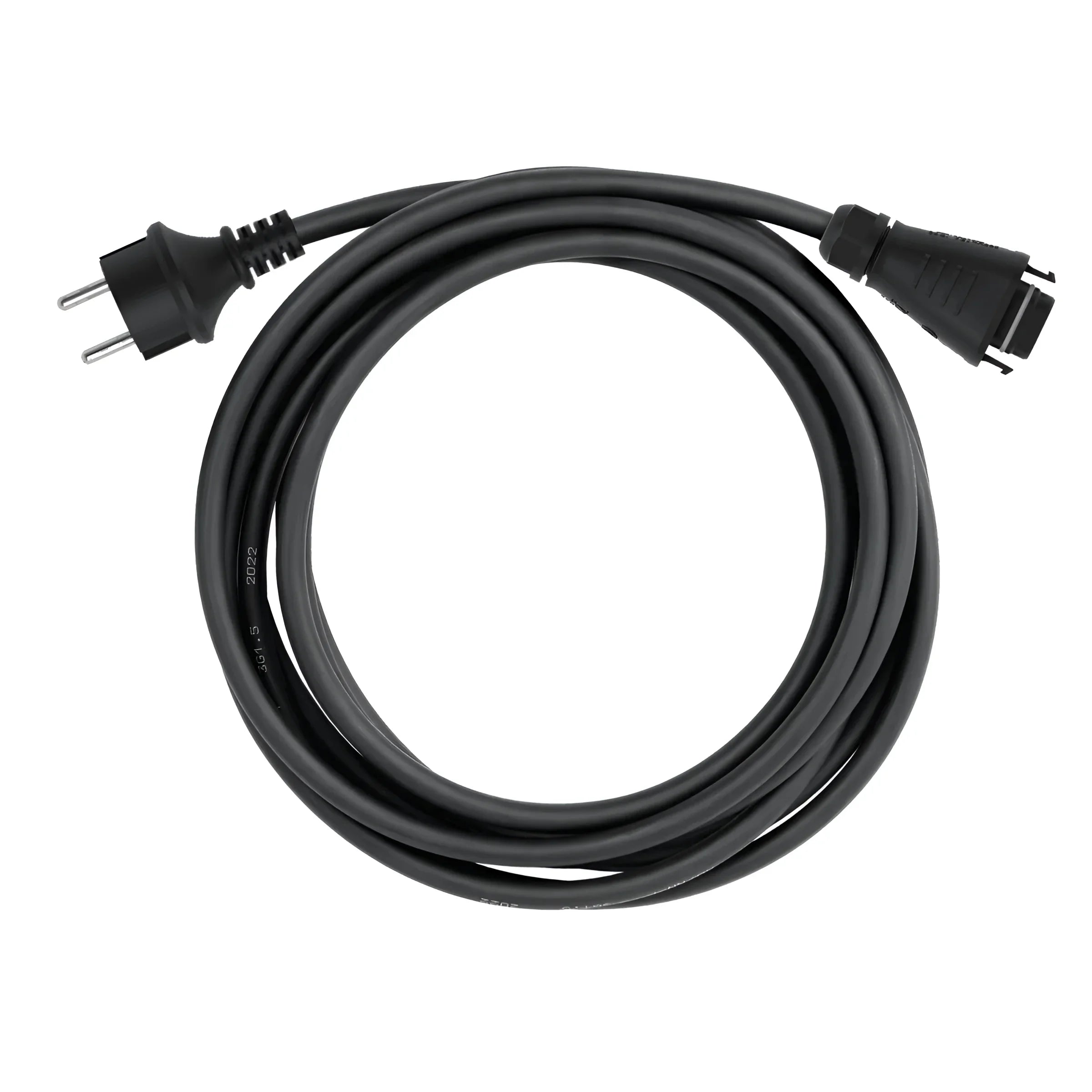 Schwarzes Stromkabel mit europäischem Stecker für balkonkraftwerk set 870wp, Hoymiles HMS-800W-2T Mikrowech