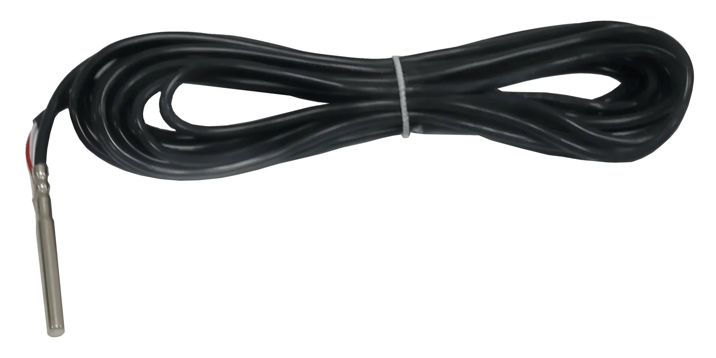 Schwarzes Kabel mit Metallsensor für Vaillant Solarpaket Aurotherm Flachkollektoren