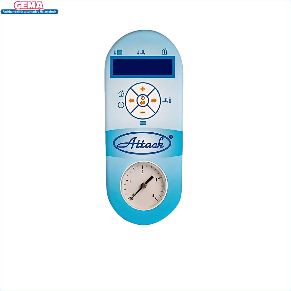 Blaue weiße Attack Electric Easy Steuerungspanel mit Digitalanzeige und Druckmesser