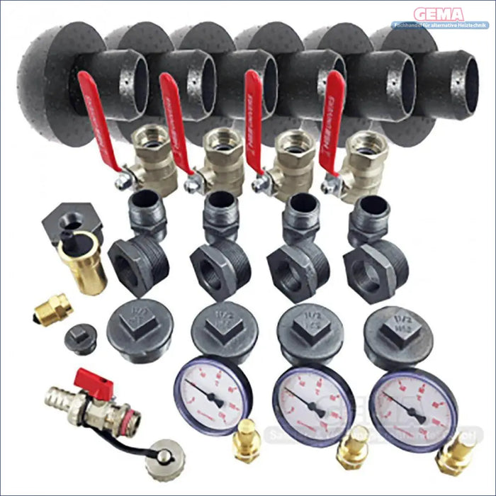 Plumbing manifold mit Ventilen und Armaturen für Attack SLX Lambda Touch Heizkessel