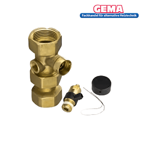 Kappenventil 1" aus Messing 🔩 mit Plombiervorrichtung 🚰, ideal für Wasseranlagen, DN25.