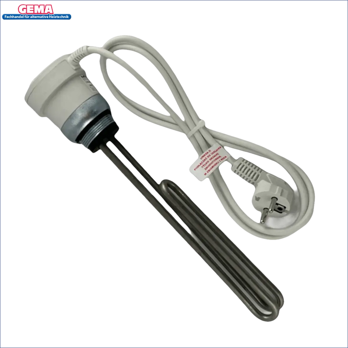 Immersionsheizer mit Stromkabel und Stecker für Heizpatrone 230V 1,5 kW