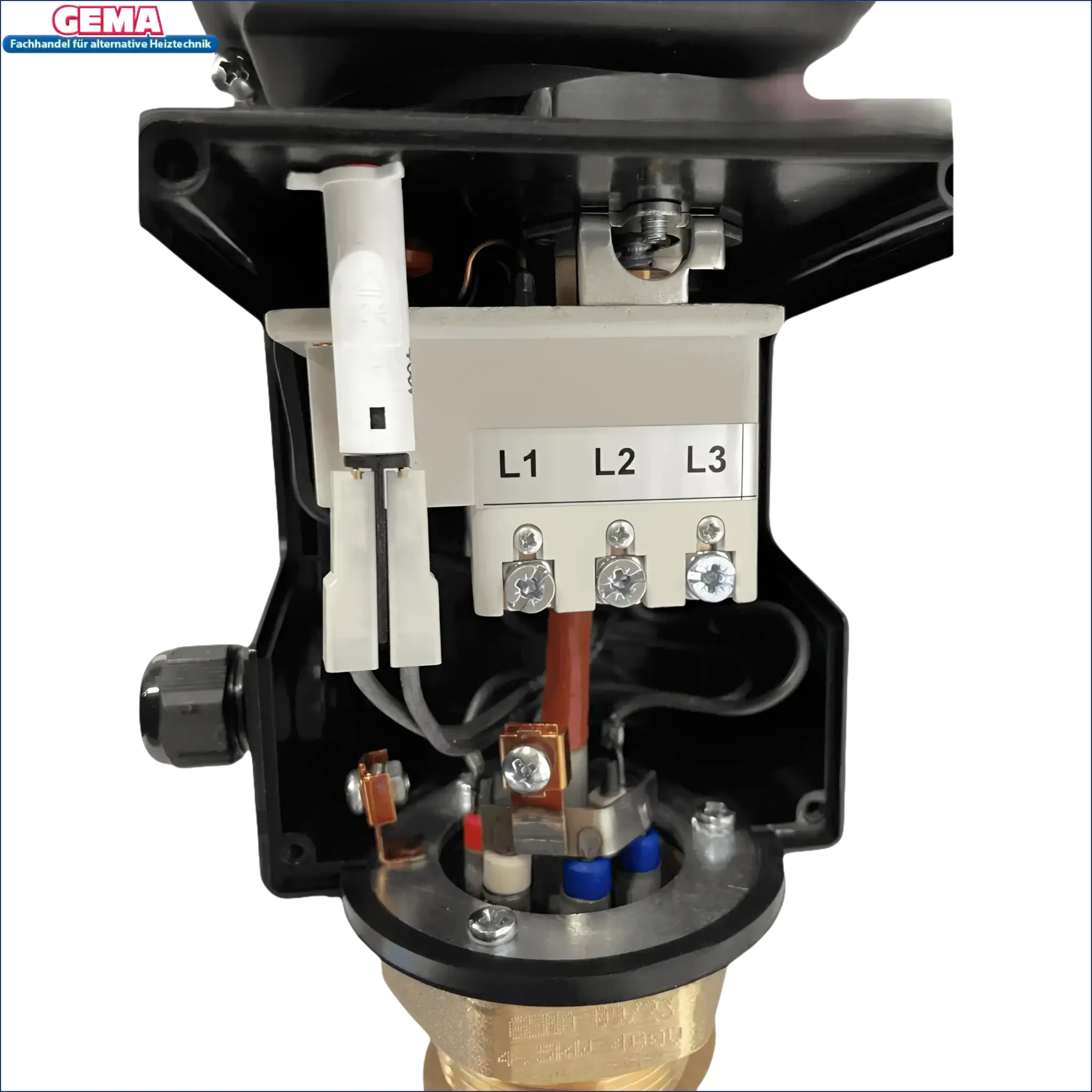 Elektrische Anschlussdose für Heizstab Heizpatrone 7,5 kW AG 1 ½“ Notheizung