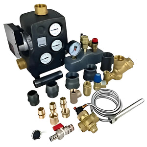 Komplettpaket Attack SLX Lambda Touch 35 kW plus Pufferspeicher mit Wärmetauscher - GEMA Shop