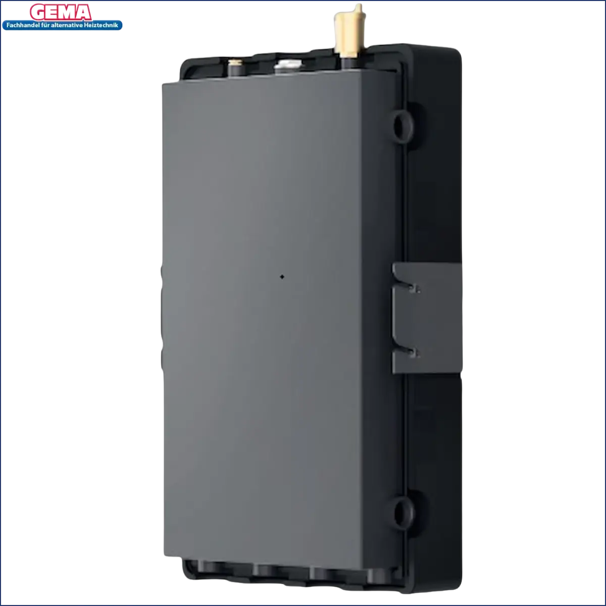 Graues und schwarzes elektronisches Gerät für Mini Wärmepumpenspeicher 50 Liter