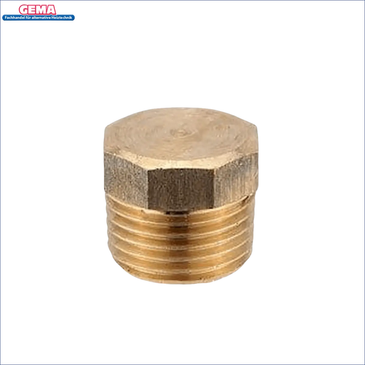 Brass threaded pipe plug for secure sealing in plumbing applications erschien in Rotgussstopfen