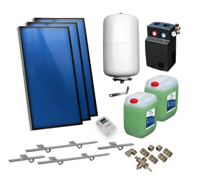 Solarpaket Flachkollektoren AMX2.85 8.61 m² für Schrägdach - GEMA Shop