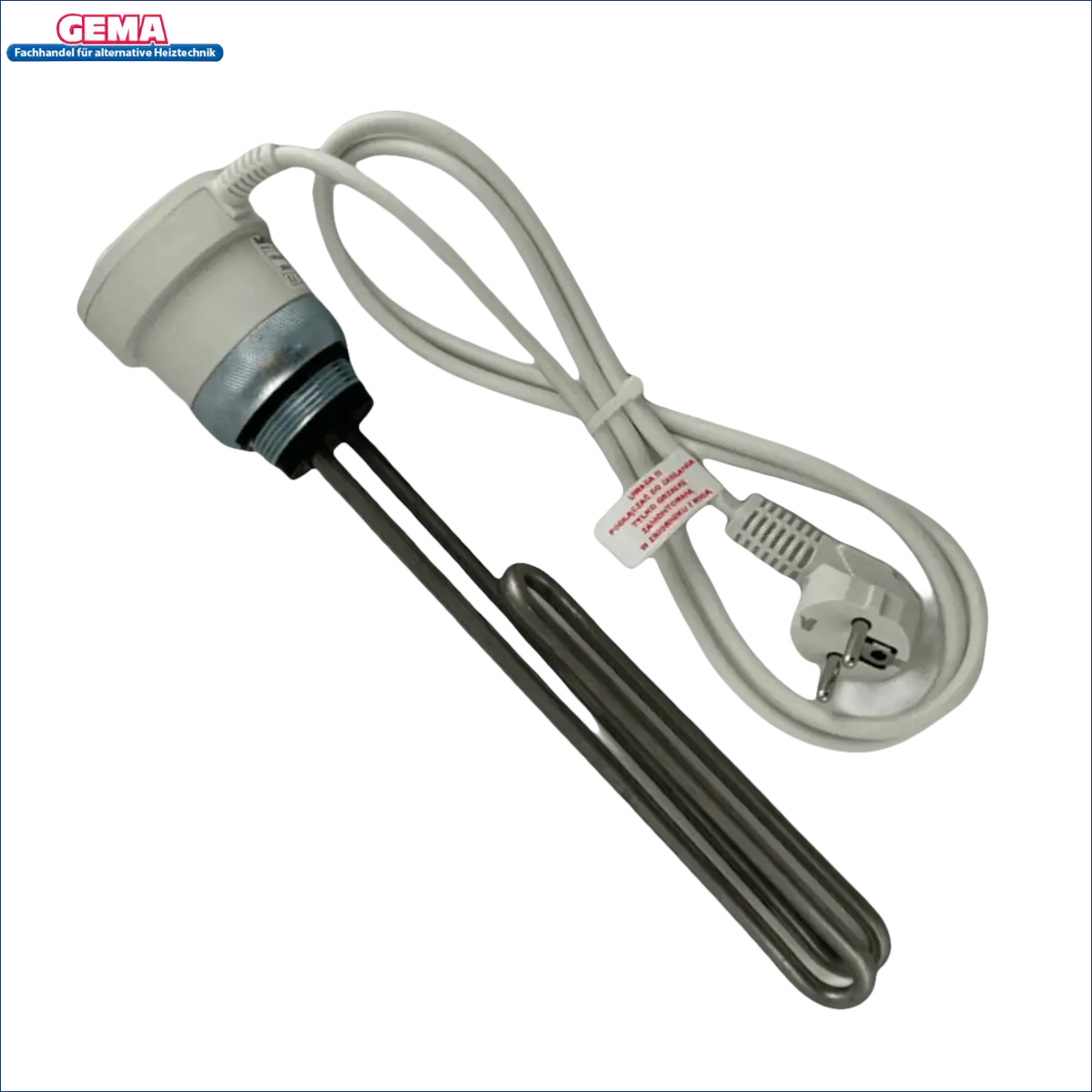 Immerschitzheizer mit Kabel und Stecker für Trinkwasserspeicher 100 L mit Incoloy 825 Heizstab