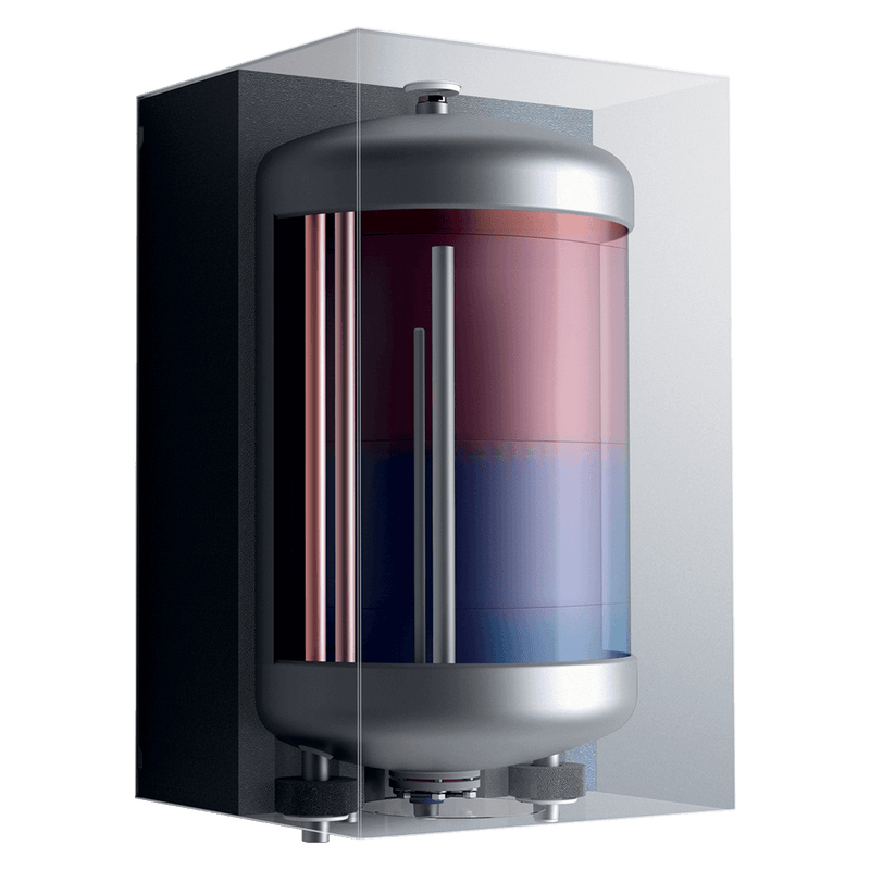 Vaillant Gastherme + Speicher + Regelung.