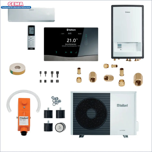 Vaillant Wärmepumpe & Klima Split Paket: energiesparend, moderne Technologie, inkl. Steuerung & Zubehör 🔧🌡️